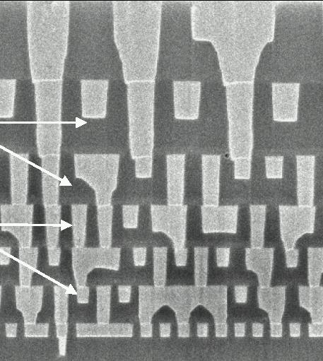 Vertikale Chip-Strukturen 11 Vertikaler Schnitt Verbesserte Isolation