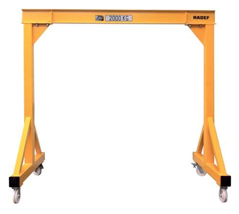 ISO 9001 CERTIFIED COMPANY PREMIUM LINE 77 00 PORTALKRAN/ GANTRY CRANE/ PORTIQUE D'ATELIER Standardässig/ Serial odel/ En standard: Polyurethandeckanstrich RAL Polyurethane Top Coat RAL Peinture