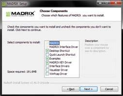 Installing The MADRIX Software And Drivers Insert the CD that comes with MADRIX NEBULA into the CD-ROM drive of your operational computer. The MADRIX software setup will load automatically.
