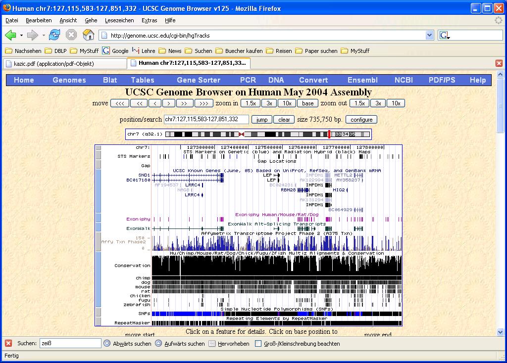 Screenshot 2 Silke Trißl: Bioinformatik