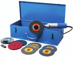 Werkzeug-Sets Werkzeug-Sets mit Antrieben POLINOX -Set PNER Set mit handlichem Elektro-Kehlnahtschleifer und PFER-Werkzeugen zum Bürsten,