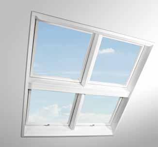 Uplatňuje sa tiež ako náhrada pôvodných "ateliérových okien" s dokonale využiteľnými parametrami, a to predovšetkým so štandardne zapustenou konštrukciou rámov okien Designo.