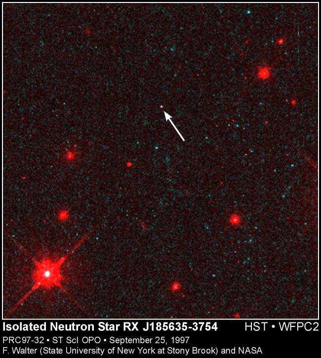 HST Aufnahmen von RX J185635-3754 Isolierter