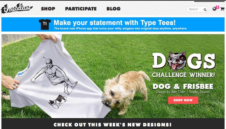 THREADLESS YOU ARE THREADLESS. YOU MAKE THE IDEAS, YOU PICK WHAT WE SELL, YOU'RE WHY WE EXIST.