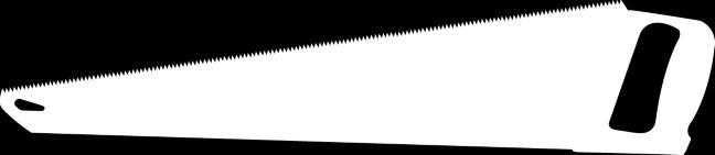 Dobe-grond toothed handsaw, for cross ctting and rip ctting, with hardpoint finish, pastic