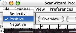 2 Diafilm scannen. Wählen Sie den zu scannenden Film aus. Beachten Sie die Schritte zum Einlegen von Filmfolien, um den gewünschten Film zu scannen. 2 2. Starten Sie ScanWizard Pro.