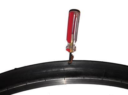 Pressure holding test without tire sealant Test start: 6 th February 2017 Test end: 7 th February 2017 Inflate tire up to 10 bar and let it stay for 24 h Pressure loss after 24 h: 4 bar b.