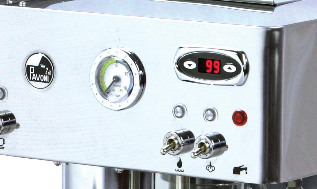 La Pavoni Il modello Probar PID e dotato di un programma di regolazione di temperatura del caffe, denominato PID.