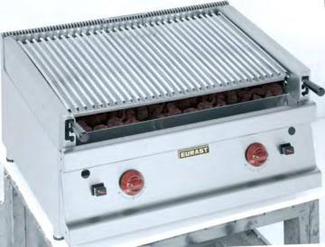 Bain-marie with front drain trip. Fried food keeper, supplied with double perforated bottom and resistance on the screen.