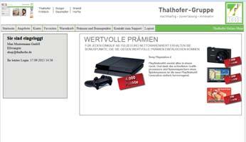 Fordern sie Ihren persönlichen Zugang unter www.thalhofer.de an. Onlineshop für den Profi Unser Onlineshop ermöglicht Ihnen zu jeder Zeit einen Überblick über das komplette Sortiment.