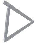 Base triangles Vario / Fix pure b c Base triangle pure Vario 35-45 pcs 1 30-800-020 screw Stainless steel X5CrNi18-10 A2-70 Dimensions b-c 1300-1230 mm 3.