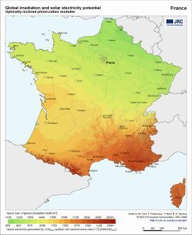 Energieeinspeisegesetz Frankreich Bei einer Inbetriebnahme der Solarkraftwerke von 2010 bis 2012: > 250 kwp installierter Leistung auf dem Festland: zwischen EUR 0,314 und EUR 0,58/kWh installierter