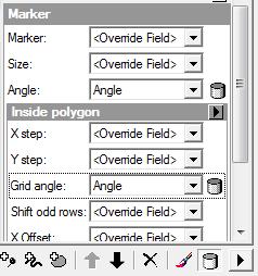 Wechseln Sie die Parameterfelder bei Angle und Grid angle auf Ihr zuvor erstelltes
