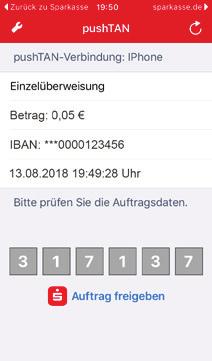 Sie benötigen lediglich ein Smartphone oder Tablet und die kostenlose pushtan-app.