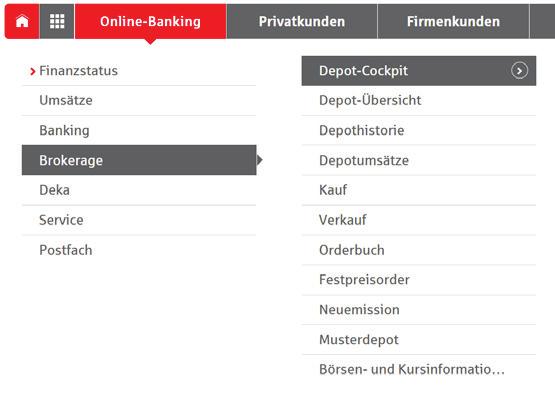 Online- und Mobile-Banking Online- und Mobile-Banking Der Finanzstatus: alle Konten auf einen Blick Einen Überblick über Ihre online zur Verfügung stehenden Konten finden Sie im Finanzstatus.