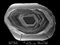 Zircon occurrence in intermediated to acid magmatites in all clastic sediments in heavy metal placers as detritic