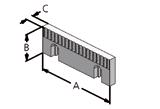 Aufsatzbacken Top jaws Bezeichnung Masse (mm) passend zu Typ Bestell-Nr. Designation Dimension (mm) suitable for type Order No.