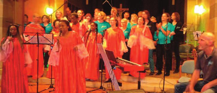 Vielen Dank für den tollen Einsatz! Gemeinsames Konzert Annonay - Steinbach S.A.M gab zusammen mit dem Chor Afro Gospel Connections aus Backnangs Partnerstadt Annonay ein Konzert in der Stiftskirche.