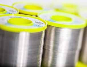 During soldering X-Series wire shows a fast and reliable wetting and a significantly reduced spattering, even at high temperatures up to 500 C, combined with bright, transparent, and very safe