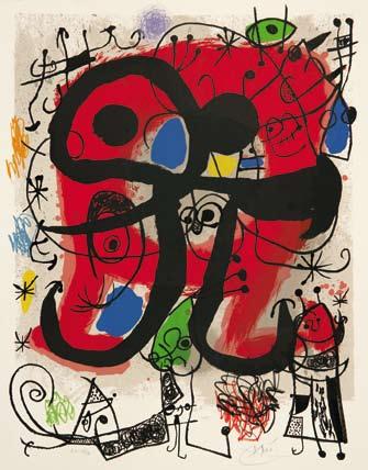 XX. Joan Miró (Barcelona 1893-1983 Palma de Mallorca), "Le lézard aux plumes d'or" (Die Eidechse mit den Goldfedern),