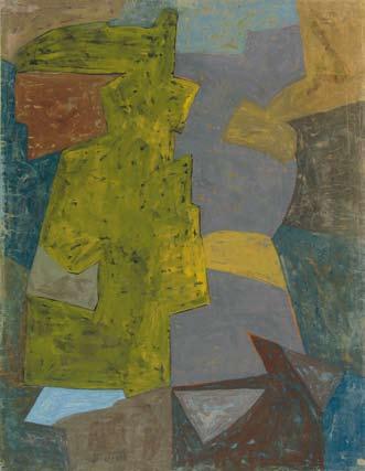 XX. Serge Poliakoff (Moskau 1900-1969 Paris), "Composition grise, bleue et rouge" (Komposition Grau, Blau und Rot),