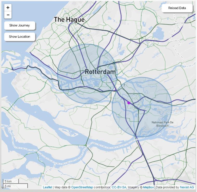 Geofence Alarmmeldungen Definition geografischer Gebi