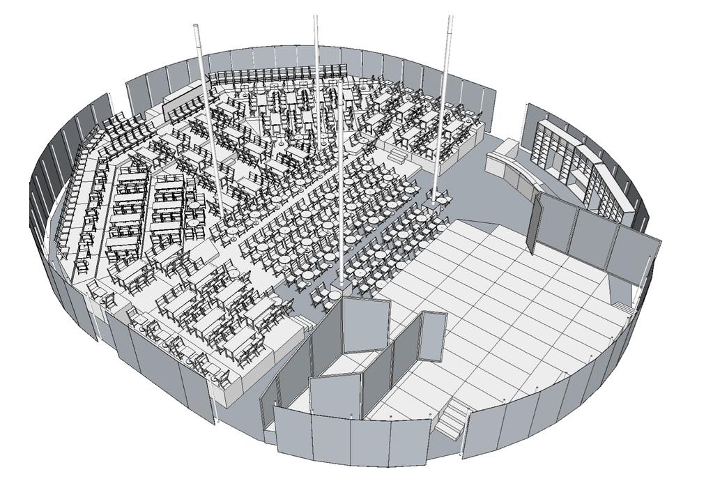 Technische Informationen Saalplan Grundfläche Zelt: eliptisch, Länge: Breite: Fläche: 32m
