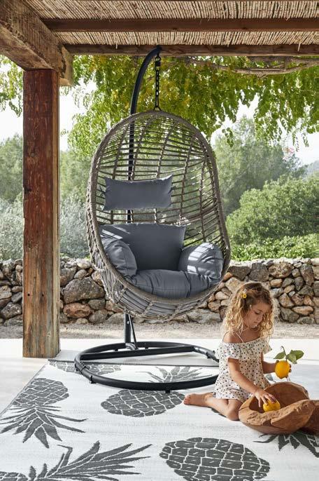 00 Aus unserem Onlineshop: Relax-Chair, dunkelgrau, Polyethylen/Polyester/Stahl, ca. Ø16/H19 cm, SNF000777, 99.