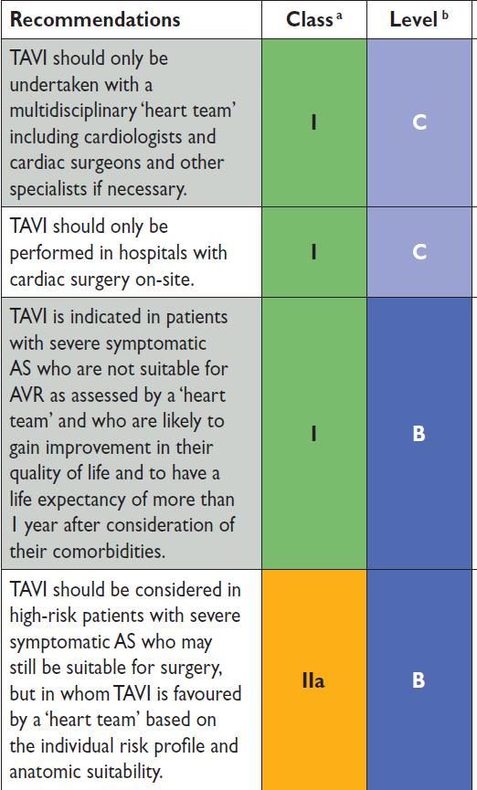 Behandlung der schweren Aortenstenose Indikationsstellung TAVI «Heart Team» Herzchirurgischer Support vorhanden