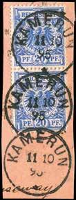 Bothe BPP 10686 F 1890, 50 Pfg. Krone/Adler mit Stempel KAMERUN 16.12.