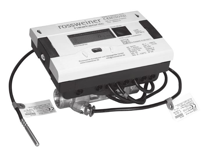 7. Ultraschall Kompakt-Wärmezähler Ultraschall-Kompakt-Energiezähler zur Messung des Energieverbrauchs in Wärme- und/oder Kälteanlagen.