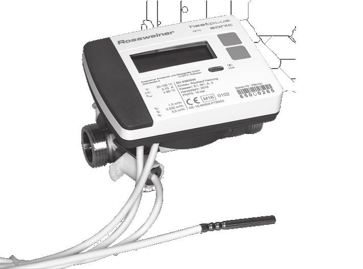 1. Ultraschall-Kompakt-Wärmezähler Kompaktwärmezähler mit Ultraschall für verschleißarmen und langzeitstabilen Messbetrieb IrDA-Schnittstelle zur Auslesung und Parametrierung des Wärmezählers