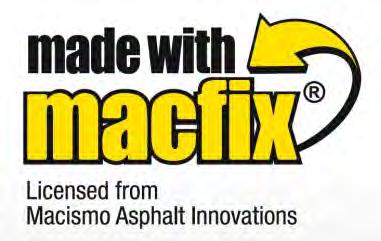 10 Was ist der Kaugummiasphalt? Additiv ist durch MACFIX Cold Asphalt Technology (macismo Ltd.