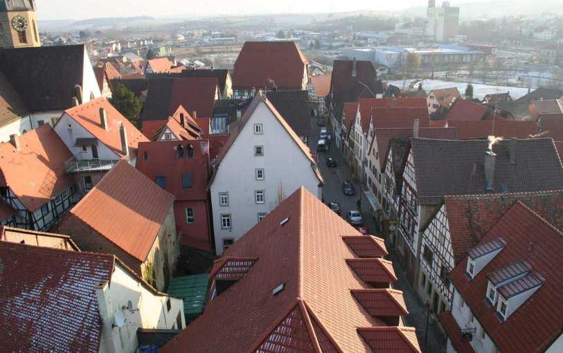 Stadt Eppingen, Rahmenplan Kernaltstadt Vorstellung TA Seite 10 Städtebauliche Siedlungsstruktur à Im Süden und Westen: