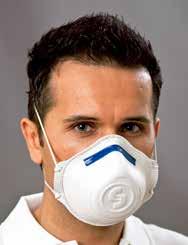 Filtrierende Halbmasken (DIN EN 49:2009), Schweißer- und Lackierermasken Atemschutz 2 Mit farbcodiertem Nasenbügel bzw. Ausatemventil zur Identifikation der jeweiligen Klasse.