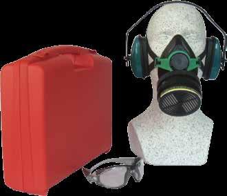 Passform ist die Maske für Brillenträger geeignet komplett einsatzbereit mit Filter Schutz gegen Lösemittel, organische Gase und Dämpfe mit einem Siedepunkt von >65