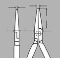 37 Greifzangen für Feinmechanik 37 11 125 Form 1: flache, breite Ba