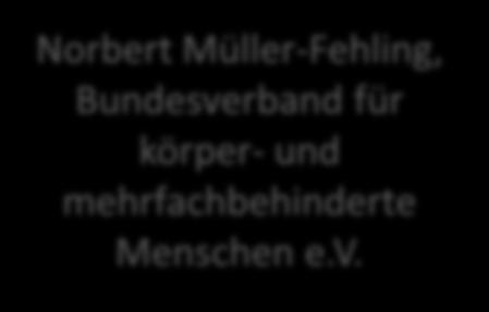v Norbert Müller-Fehling, Bundesverband für körper- und