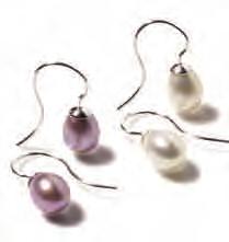 Pearl eardrops ~ 7-8 mm Fresh water cultured pearls