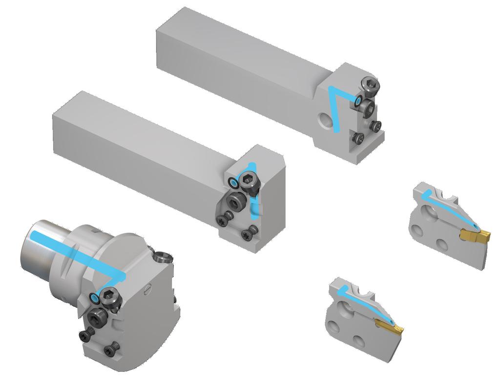 Seite 2 / 10 ISCAR stellt eine attraktive Kombination von MODULAR-GRIP- Adaptern und interner, zielgerichteter Kühlschmierstoffzufuhr vor: Eine wirtschaftliche Lösung für den Einsatz von