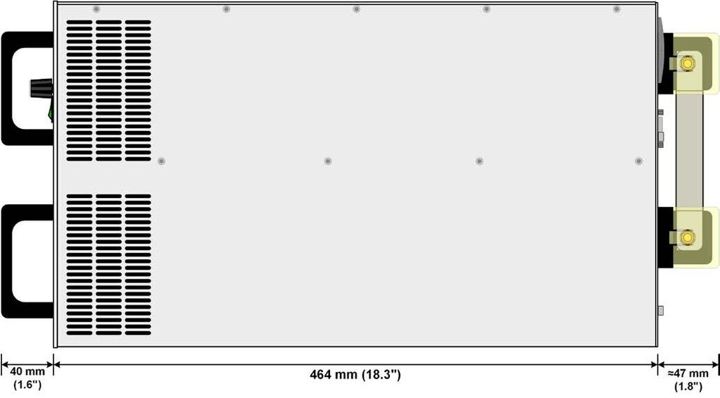 view, without DC cover (models with 80 V up to 360 V rated