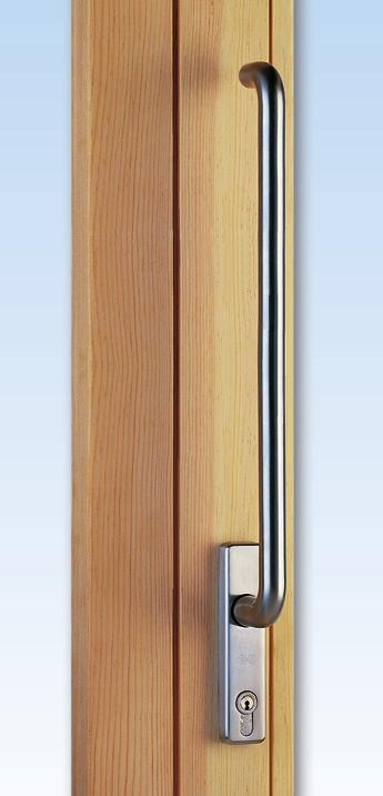 Schema K 2 Hebeschie-Kipptüren, 1 Festverglasung; Zeichnung: Anschlag