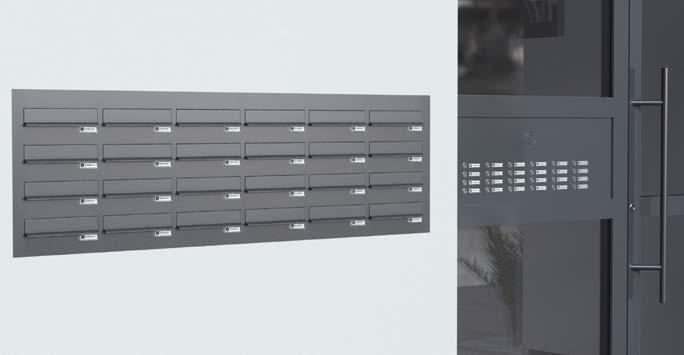 Frontplatten Modell 02 Frontplatten für das Türseitenteil mit unterschiedlicher Isolation Bei Türseitenteilanlagen kann die Isolationsstärke der dazugehörigen Frontplatte je nach baulicher
