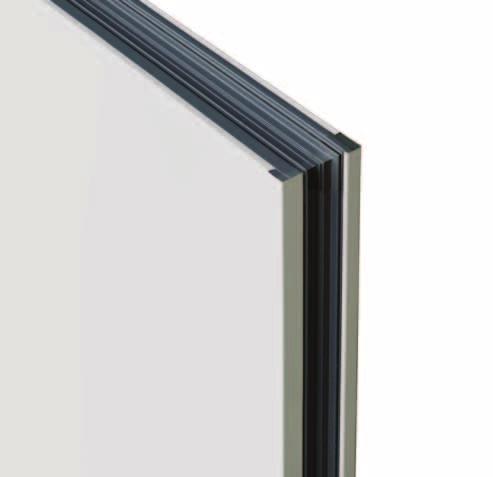 Die Tür mit extra stabilem Türblatt lieferstandard 70 Bautiefe 70 mm Farbe Verkehrsweiß ähnlich RAL 9016 Drei-Kammer-Blendrahmen-Profile mit