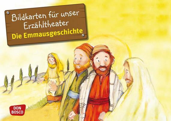 Die illustrierten Bildkarten erzählen die biblische Geschichte "Der Kreuzweg Jesu".
