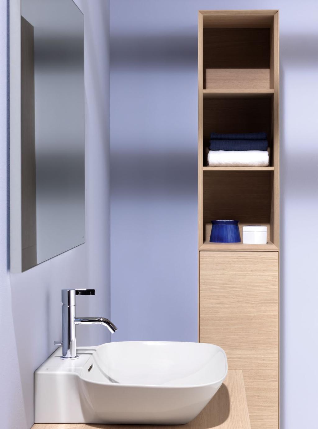 INO Countertop washbasin 90, shelf right; vanity unit;
