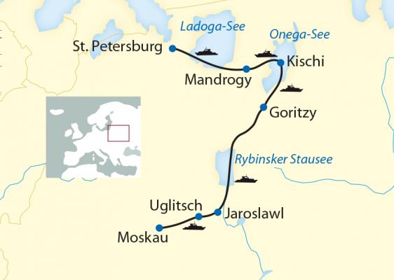 Schiffsreise Russland Russland Komfort-Kreuzfahrt von St.