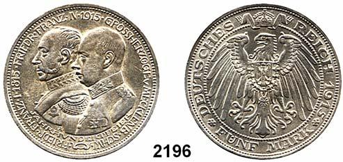, sehr schön - vorzüglich 200,- Mecklenburg Schwerin, Großherzogtum Friedrich Franz II. 1842 1883 2191 84 2 Mark 1876...Schön 120,- Friedrich Franz IV.
