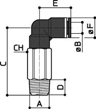 5 21 10 71 35/RGM RACCORDO GIREVOLE A Y FILETTATO MASCHIO MALE SWIVELLING TWO WAY DIVIDER RACCORD UNION PIVOTANT, FILETE MALE