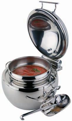 Suppen-Kugel GLOBE soup bowl 10 ltr. hochglanzpoliert, inkl.